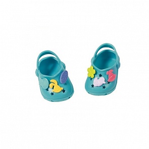 Сандалии фантазийные для куклы Baby born, зелёные, блистер (Zapf Creation, 824-597G)